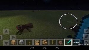 Скелет на пауке?! На Minecraft PE вижу впервые!!!