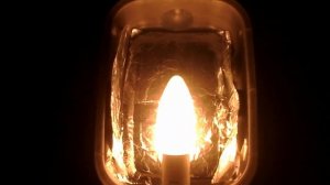 Запуск светильника НКУ 01-200, с лампой LED филомент Lexman Е14 "свеча"