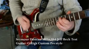 Seymour Duncan SH1, SH4 Jeff Beck  pickup's test
