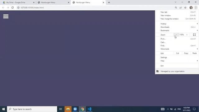 Hamburger Menu html css | Navigation bar in html css javascript |navigation bar html | Navbar html