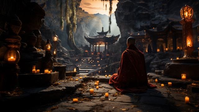 Храм _ Японская флейта для учебы _ Концентрация (с колокольчиками)