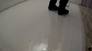 эпоксидная смола. Как сделать мраморный пол с золотыми прожилками.