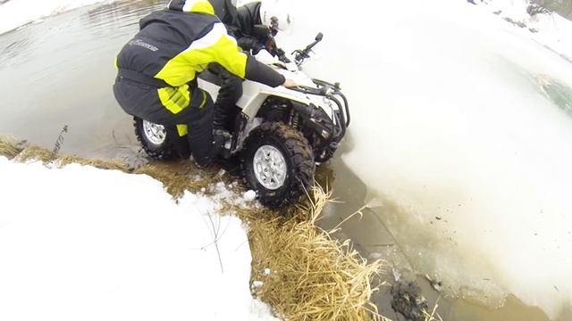 Брод реки последней день зимы где-то около Истры смотреть онлайн