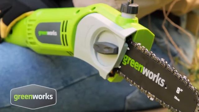 (FR) Greenworks Tools - 720W Elagueuse sur perche électrique смотреть онлайн
