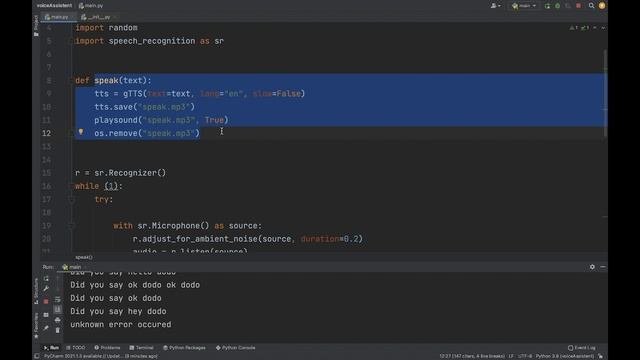 Build A Virtual Assistant Using Python | Basic definition and its working | Techie Programmer смотреть онлайн