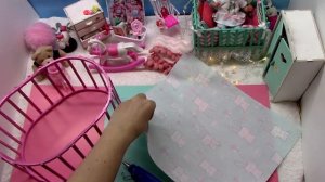 Как сделать круглую кроватку для куклы мини реборн How to make a round bed for a mini reborn doll