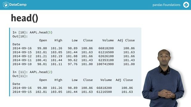 Python Tutorial: pandas Foundations
