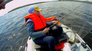 Троллинг на Волчихинском водохранилище 19.06.2022