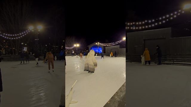 Каток в "Новой Голландии"  Санкт-Петербург. The skating rink in the "New Holland" St. Petersburg.