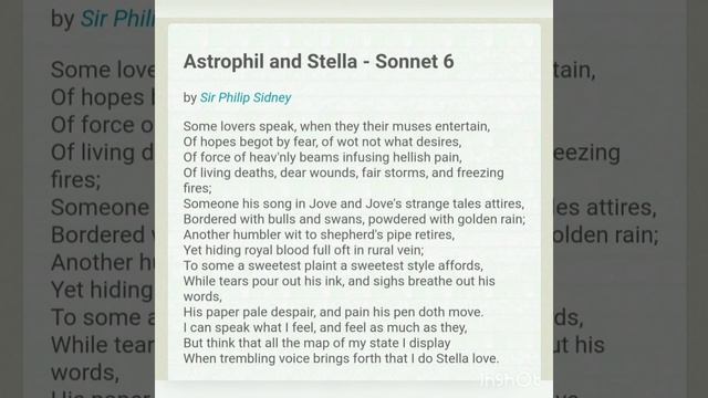 Sonnet no 6 (Some lovers speak) by Sir Philip Sidney, All About knowledge by Paulami смотреть онлайн
