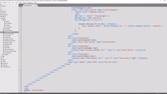 php ile blog admin içerik ekleye metin editörü ekleme ckeditör kullanma смотреть онлайн