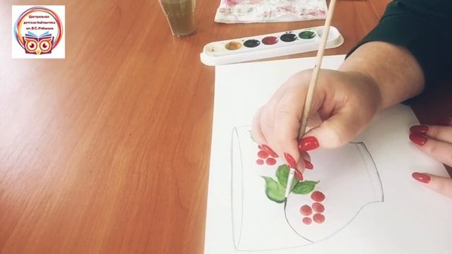 Мастер-класс. Хохлома. "Золотые чаши". смотреть онлайн