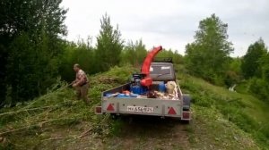 Видео от клиента Измельчитель веток Draxter У450