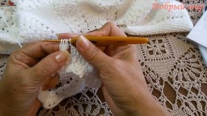 Джемпер с круглой кокеткой крючком.Часть1.Кокетка.Jumper with round yoke crochet.Part1.Coquette