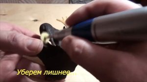 Резьба по кости "Лось", окрашивание кости