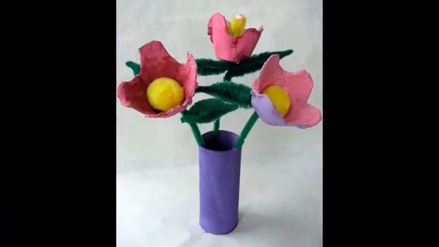 Веселые детские поделки своими руками из коробки из под яиц смотреть онлайн