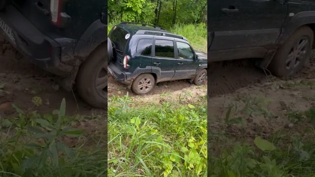 нива тревел 23г.в Офф-роуд глиняный спуск
