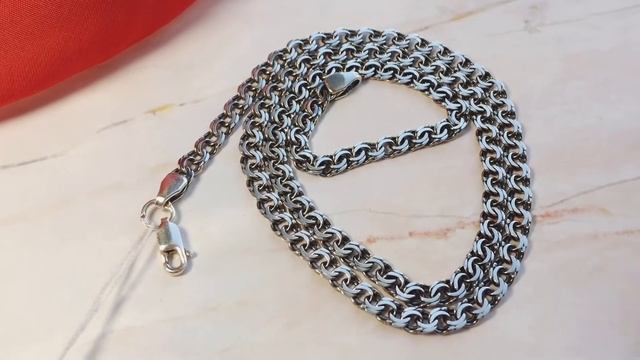 Цепь бисмарк серебро с чернением смотреть онлайн