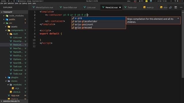 07 | Vue Todo: Vuex - Lists Search/New UI |