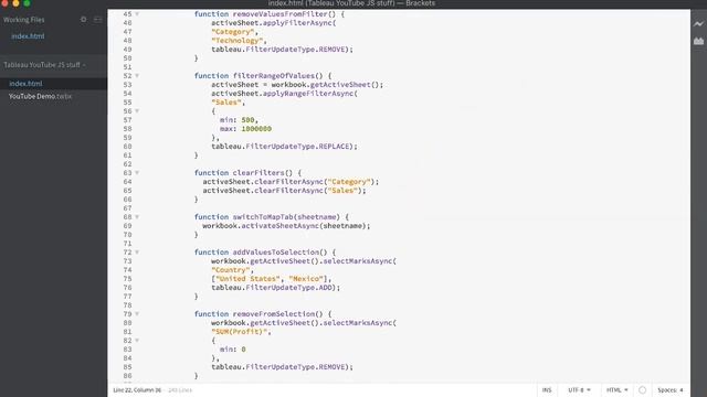 Tableau JavaScript API: events смотреть онлайн