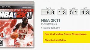 NBA 2K11 PS3 Countdown