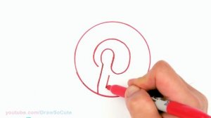 How to Draw the Pinterest Logo Easy