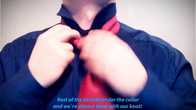 How to tie a necktie with Rosebud knot! - Как завязать галстук узлом Бутон розы.