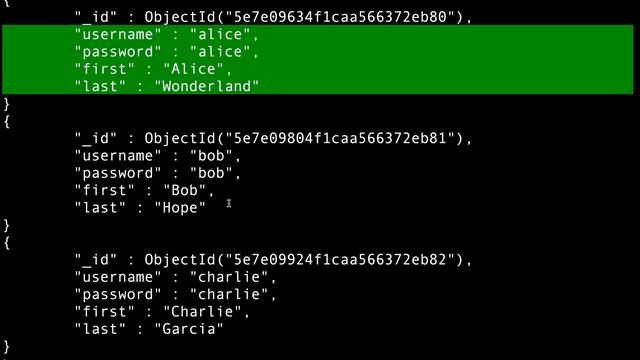 Retrieving user data from Mongo DB with the Mongo client find cs5610 sp20 12206 смотреть онлайн