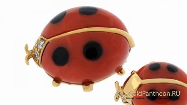 Драгоценные брошки в виде божьих коровок Van Cleef and Arpels B1308127 смотреть онлайн