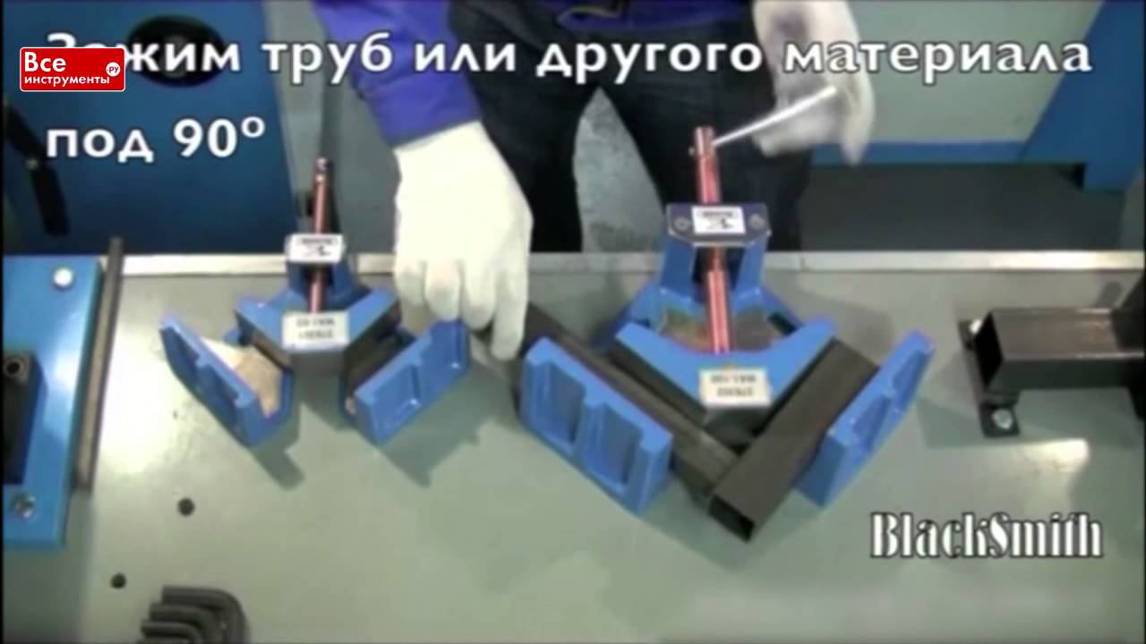 Струбцина-тиски Blacksmith WA1-100 и WA1-60 смотреть онлайн