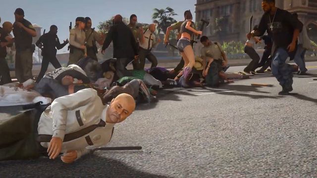 Gta 5 NPC Battle #6 Realistic graphics mod Ultrawide 4k gameplay смотреть онлайн