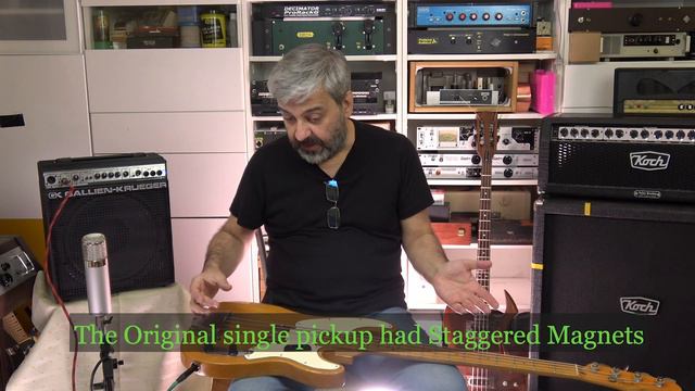 Vintage Fender Tele Bass 1971 Sound Test with RustGL Double Deck Noiseless Pickups смотреть онлайн