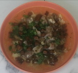 ПП: Суп с куриными потрошками