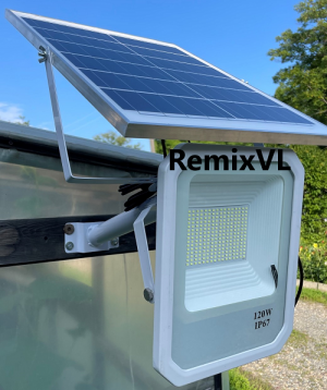 Магазин RemixVL: 120W прожектор водонепроницаемый на солнечной батарее IP67
