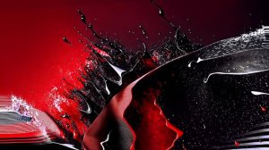 Red, Black & White Colorful Live Wallpaper (60 FPS, FULL HD) - Liquid Paint Abstract TV Screensaver