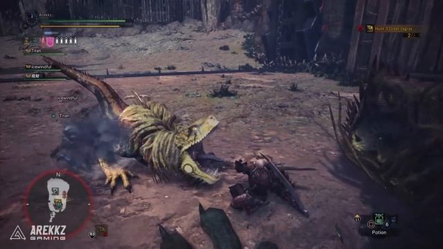 Monster Hunter World | USJ Event Quest Azure Star Long Sword & Palico Gear