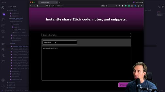 Building a GitHub Gist Clone with Phoenix LiveView -Part 9: Form Validation and Database Persistenc смотреть онлайн
