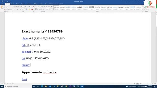 How to use SQL Server data types । SQL ডেটা টাইপ । SQL Server Bangla Training । Ep : 12