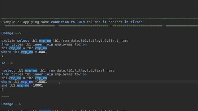 5 SQL Performance Tuning Examples by Query Re-write