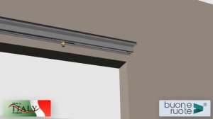 Buone Ruote. Раздвижная межкомнатная дверь с доводчиком.