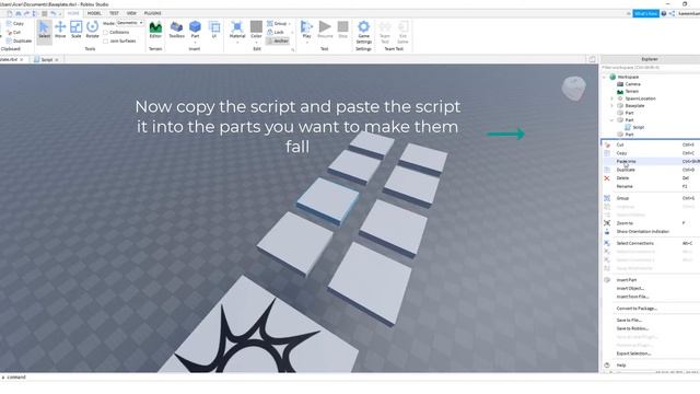 How to make the glass bridge from squid game in Roblox studio! [ in less than 1 min] смотреть онлайн