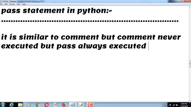 PASS STATEMENT in Python,Python Pass Statement,Lecture-21: смотреть онлайн