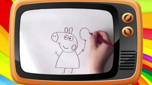 Как нарисовать свинку Пеппу. Оживающие рисунки