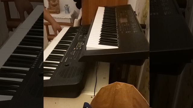 Christmas song 🎵 🎄Deck hall Yamaha PSRE253 and Casio CTK 3200 смотреть онлайн