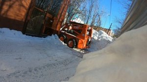 Сломался на заказе. Погрузчик, уборка снега
