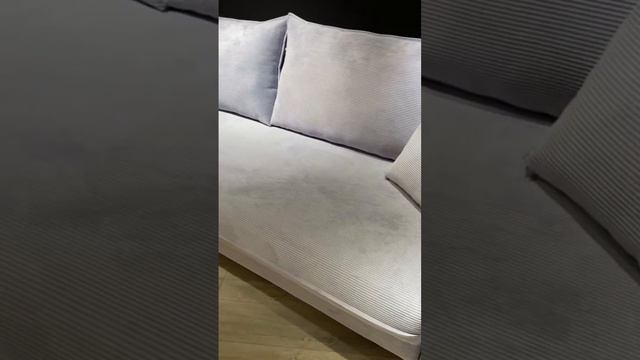 Скандинавский диван в ткани вельвет