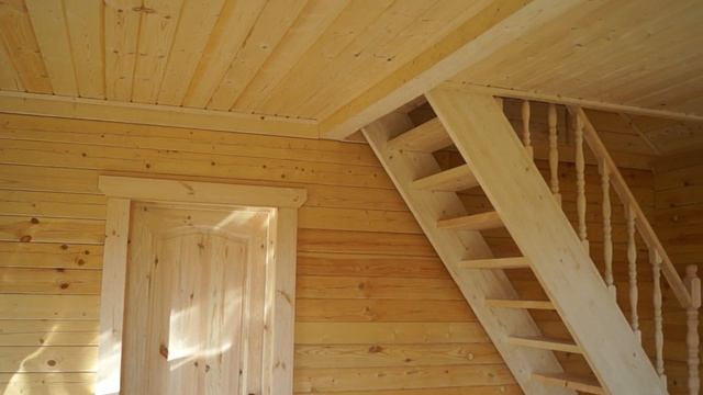 Строительство дома из бруса 8х7м с террасой смотреть онлайн