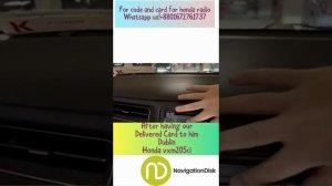 Honda Gathers VXM-205 / VRU-205ci Unlocked Sd and code - sent to #Ireland live video