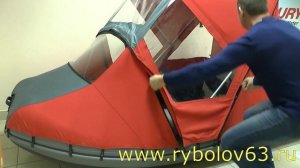 Ходовой тент на REEF 340 НД Установка  и возможности трансформации