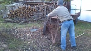 Самодельный веткорез на мотоблоке _ щепорез